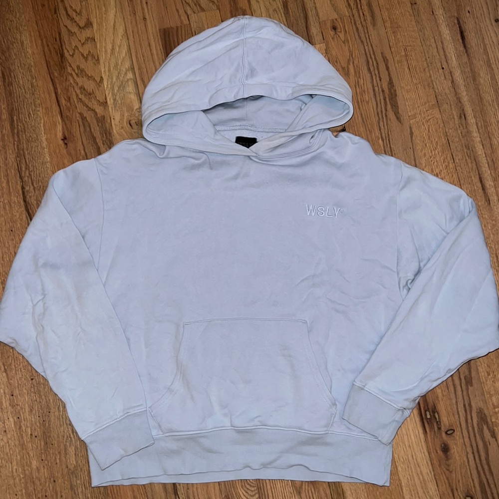 Wesley Oversized Light Blue Hoodie Size Small
